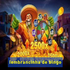 lembrancinha de bingo